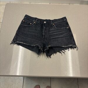 Levi's Black Jean Shorts for Women